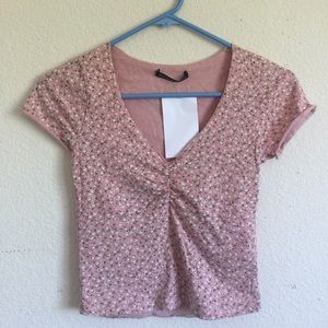 BRANDY GINA TOP - PINK FLORAL